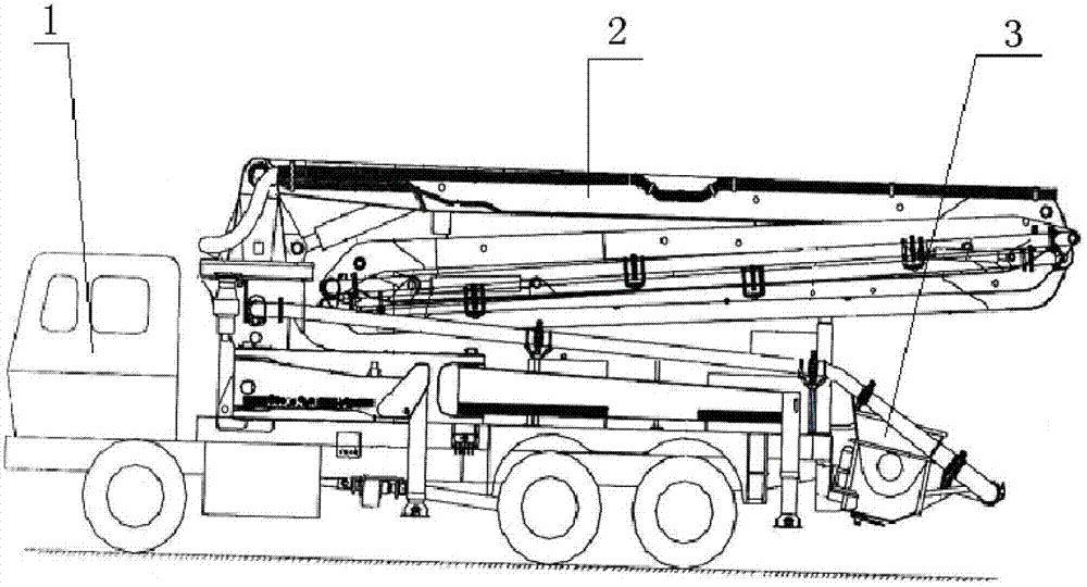 Hose safety device at the end of the pump truck