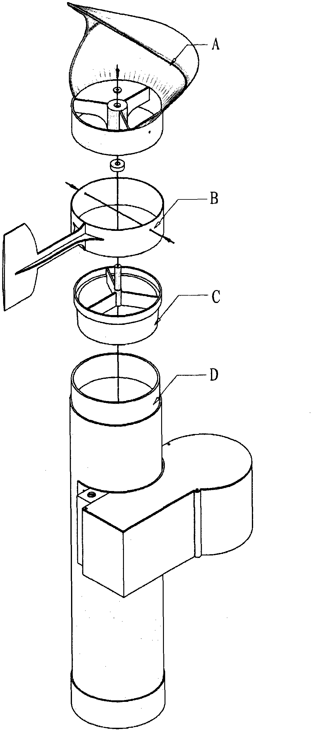 Wind-powered ventilator that creates positive and negative pressures