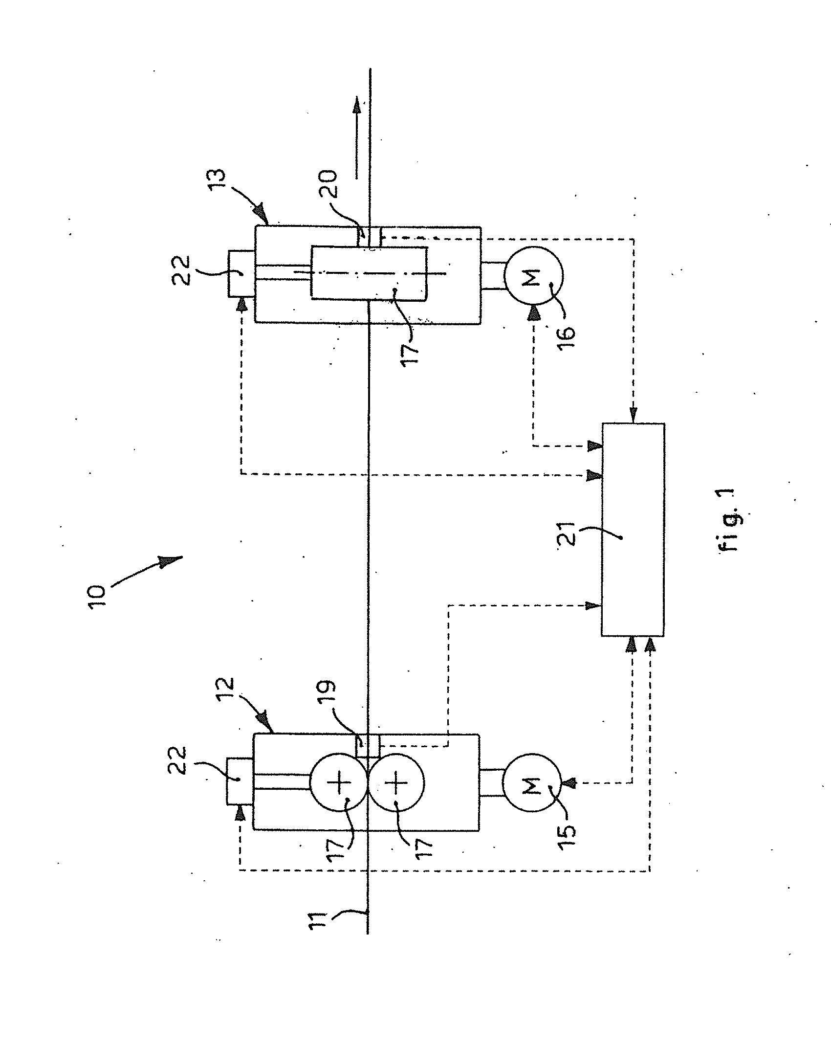 Method and device to control the section sizes of a rolled product