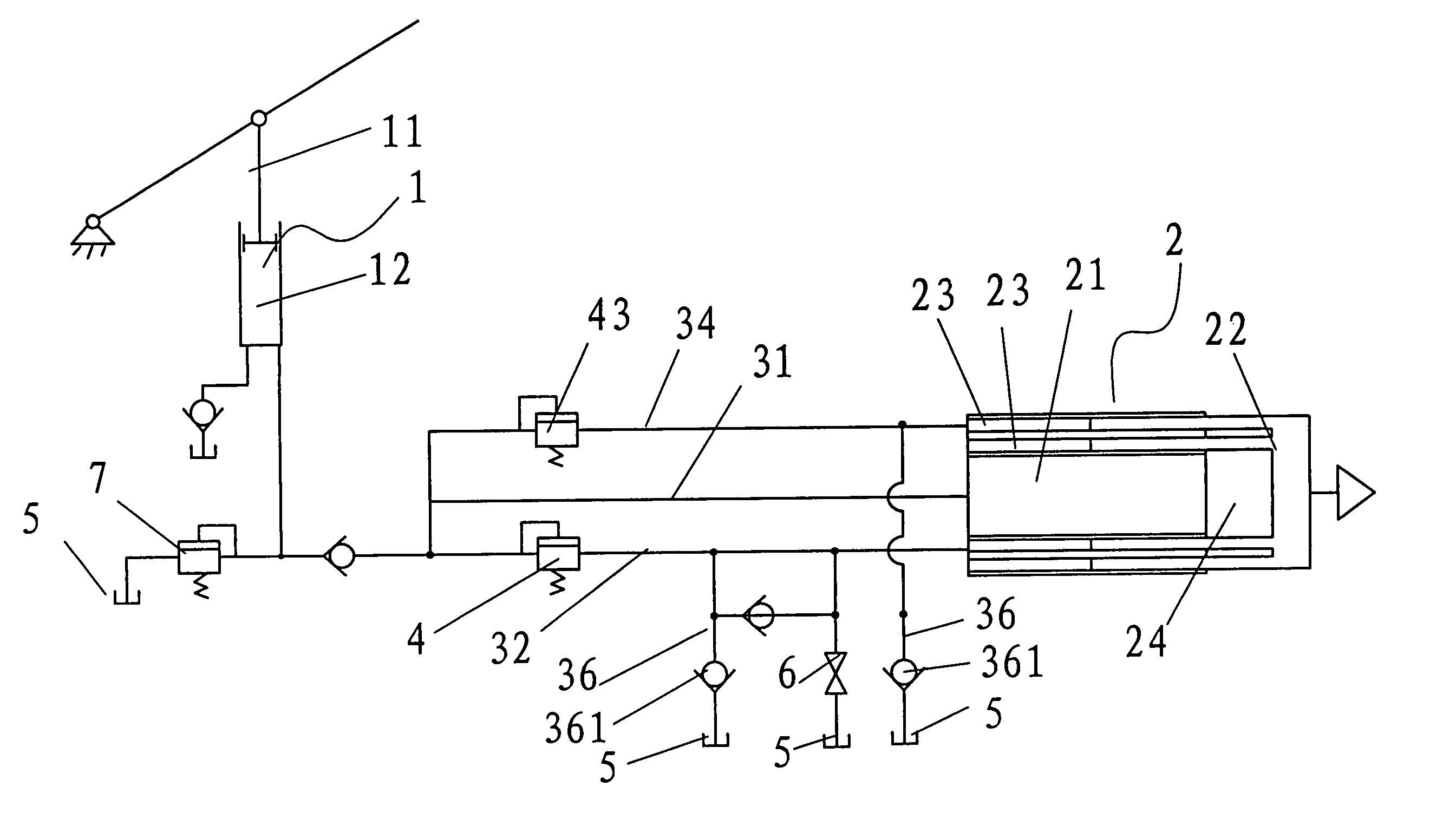 Multilevel speed regulation jack