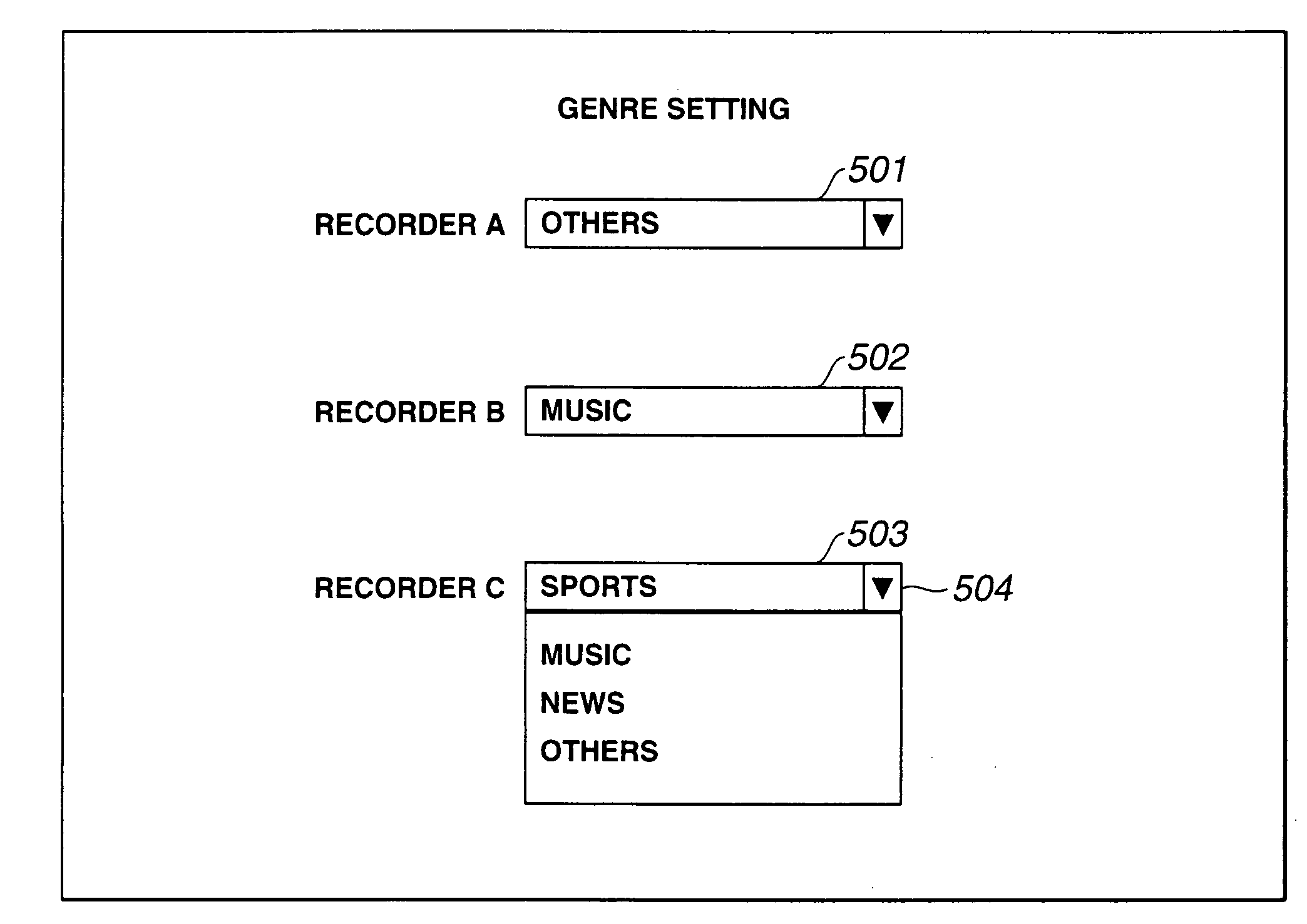 Television signal receiver, and method for controlling recording of television signals