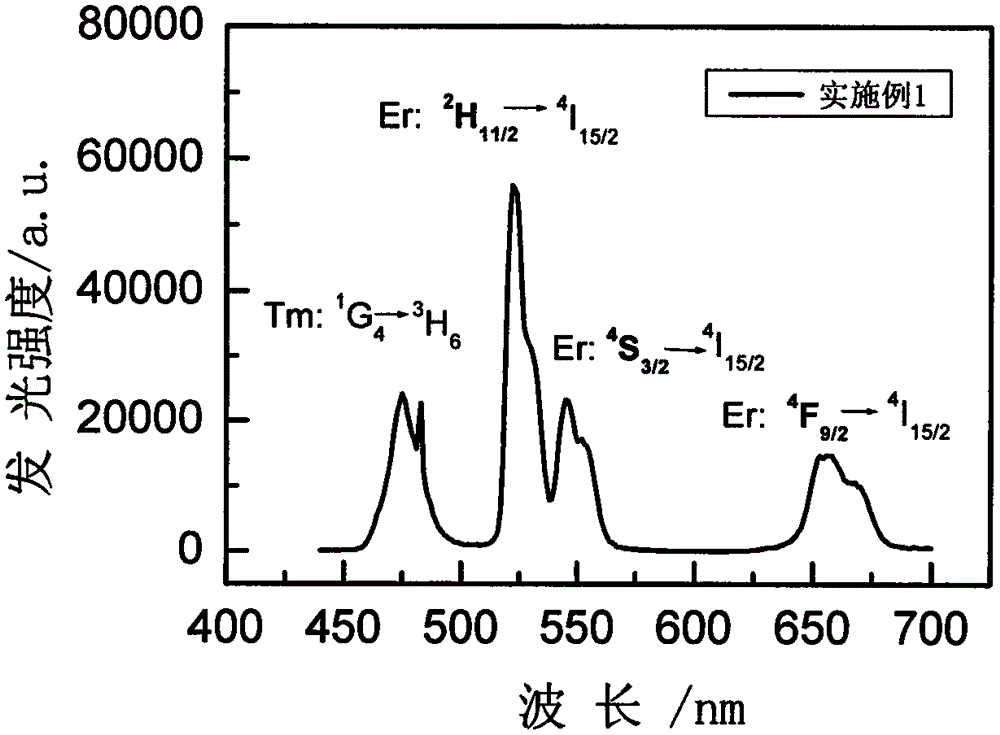 Rare earth ion doped GdCl3 microcrystalline glass and preparation method thereof