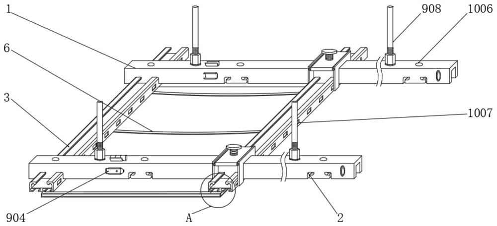 Sound insulation type flat ceiling keel buckle and mounting method thereof