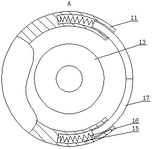 Garden residual leaf sweeping recovery device