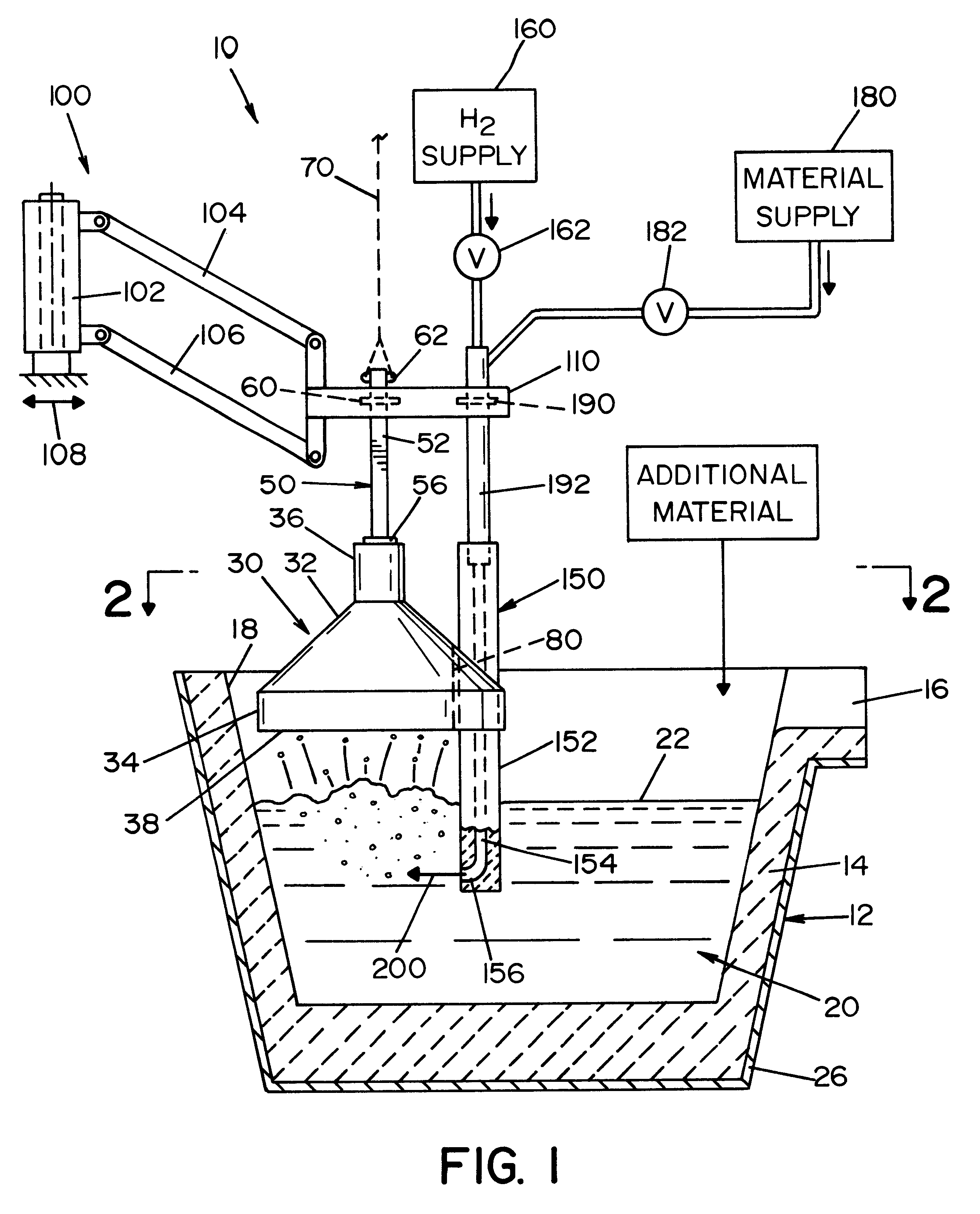 Powder injector for ladle