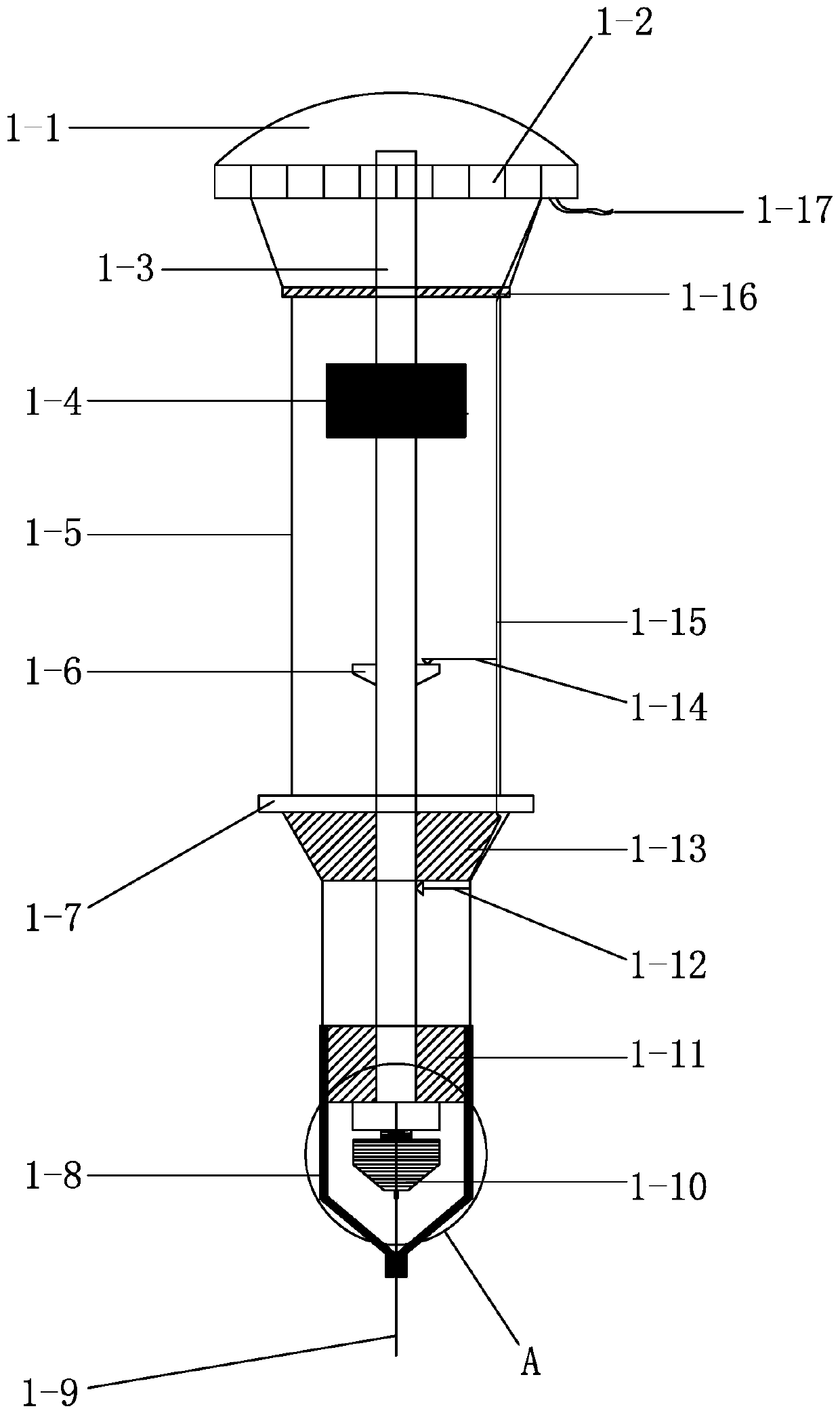 Soft rock strength test needle penetration instrument and use method thereof