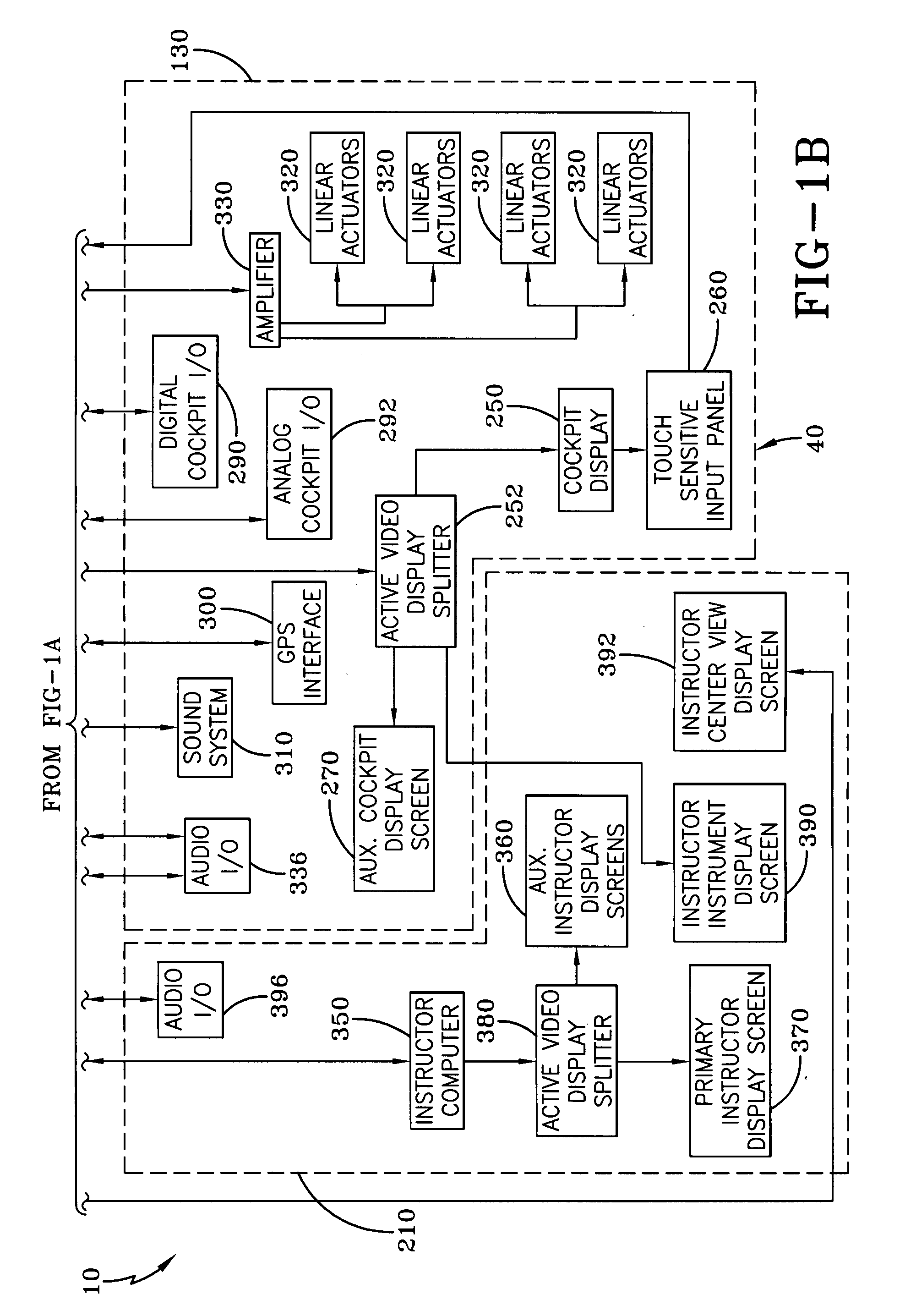 Immersive video projection system and associated video image rendering system for a virtual reality simulator
