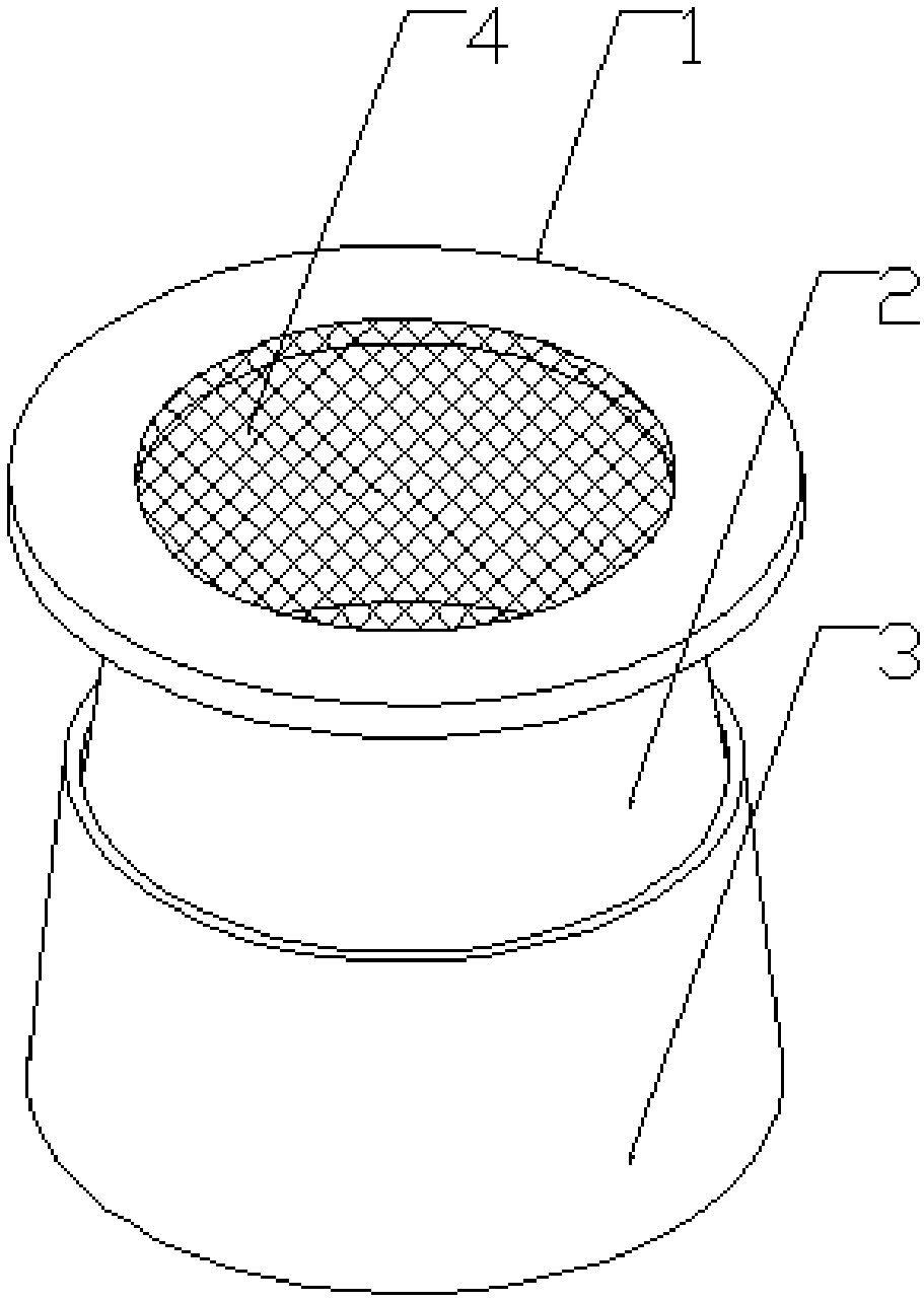 Stacking type dewatering structure for waste gas absorption tower