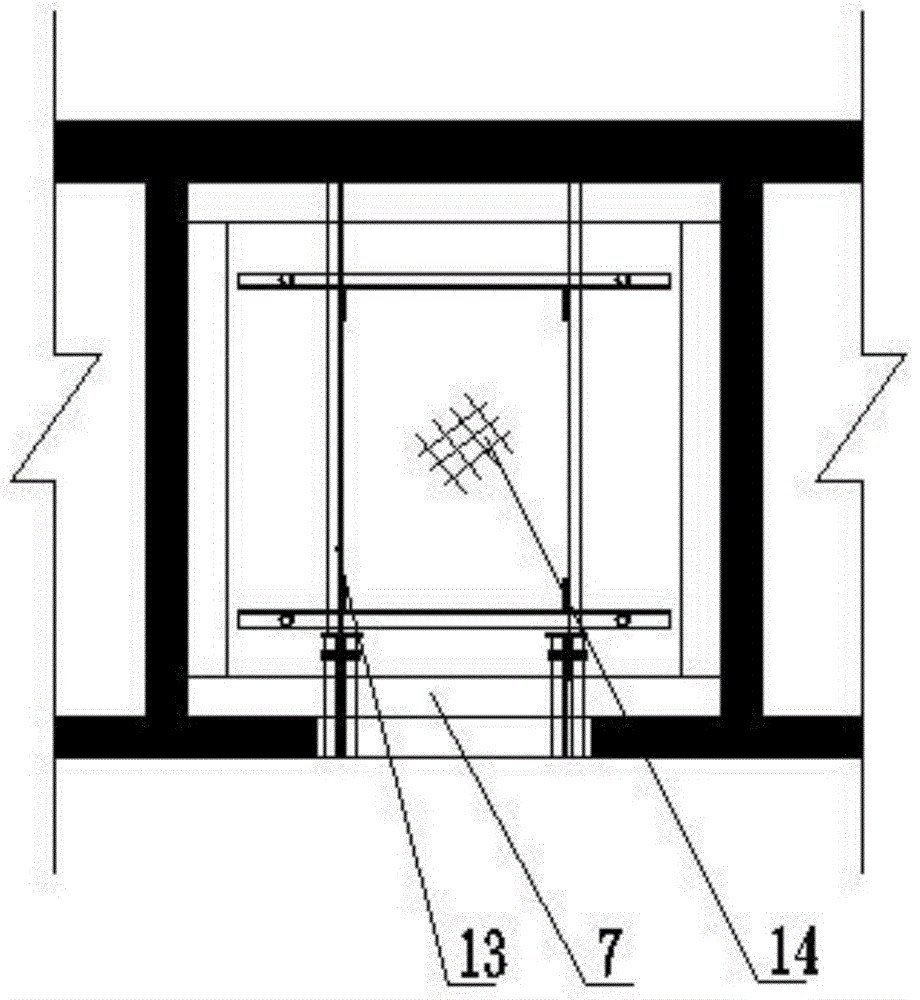 Construction method for high-rise reinforced concrete elevator shaft