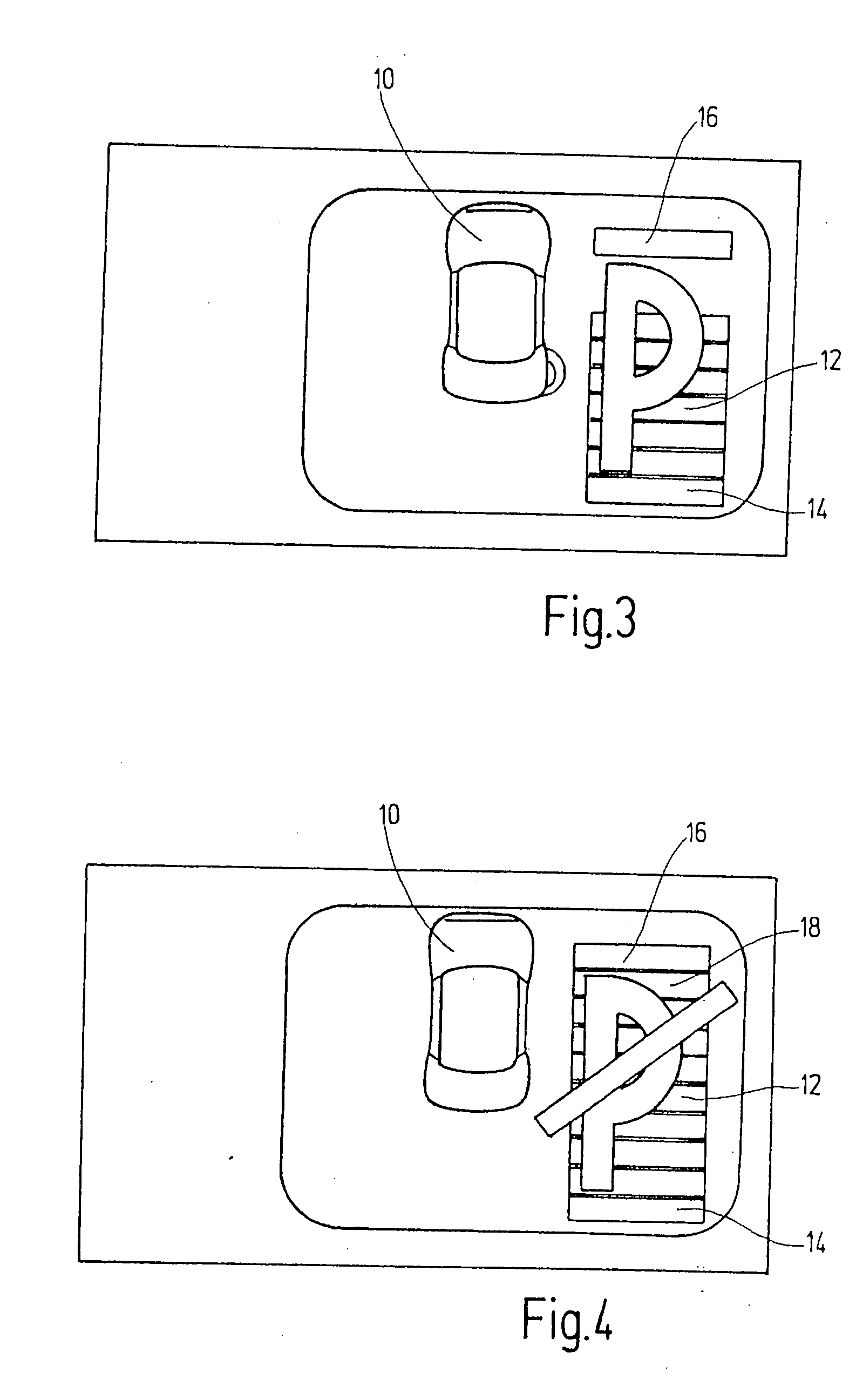 Method for providing information for parallel parking of a vehicle