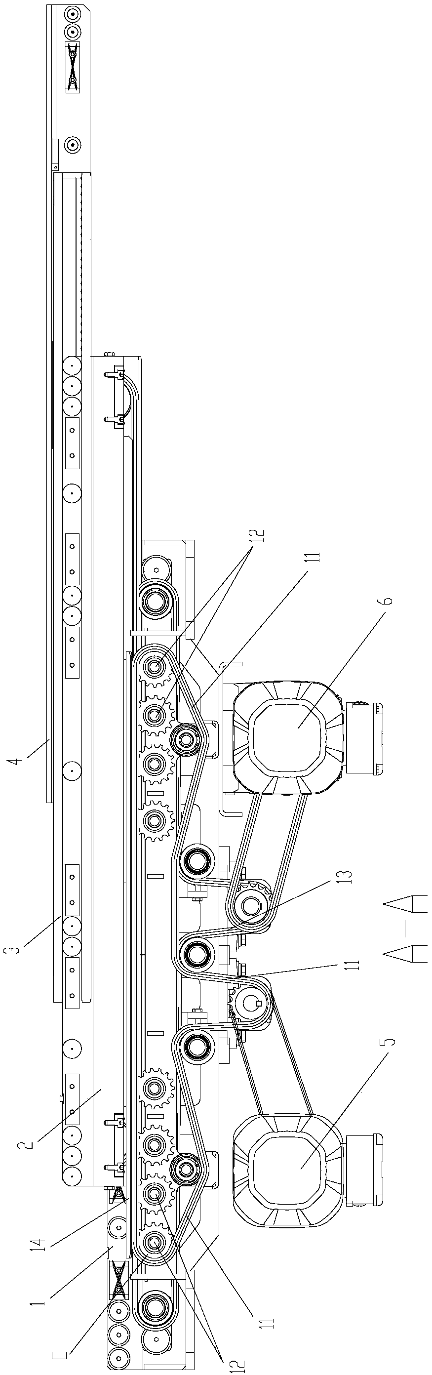 Retractable fork device