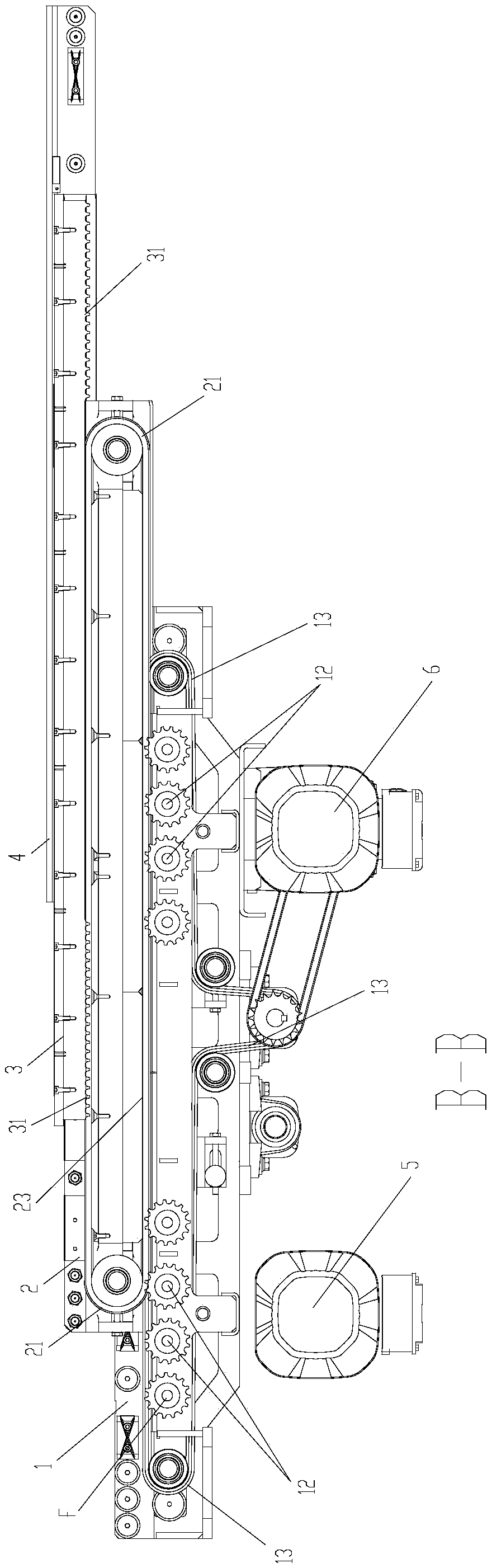 Retractable fork device