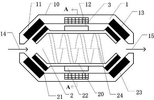 A magnetic levitation axial flow screw driving device