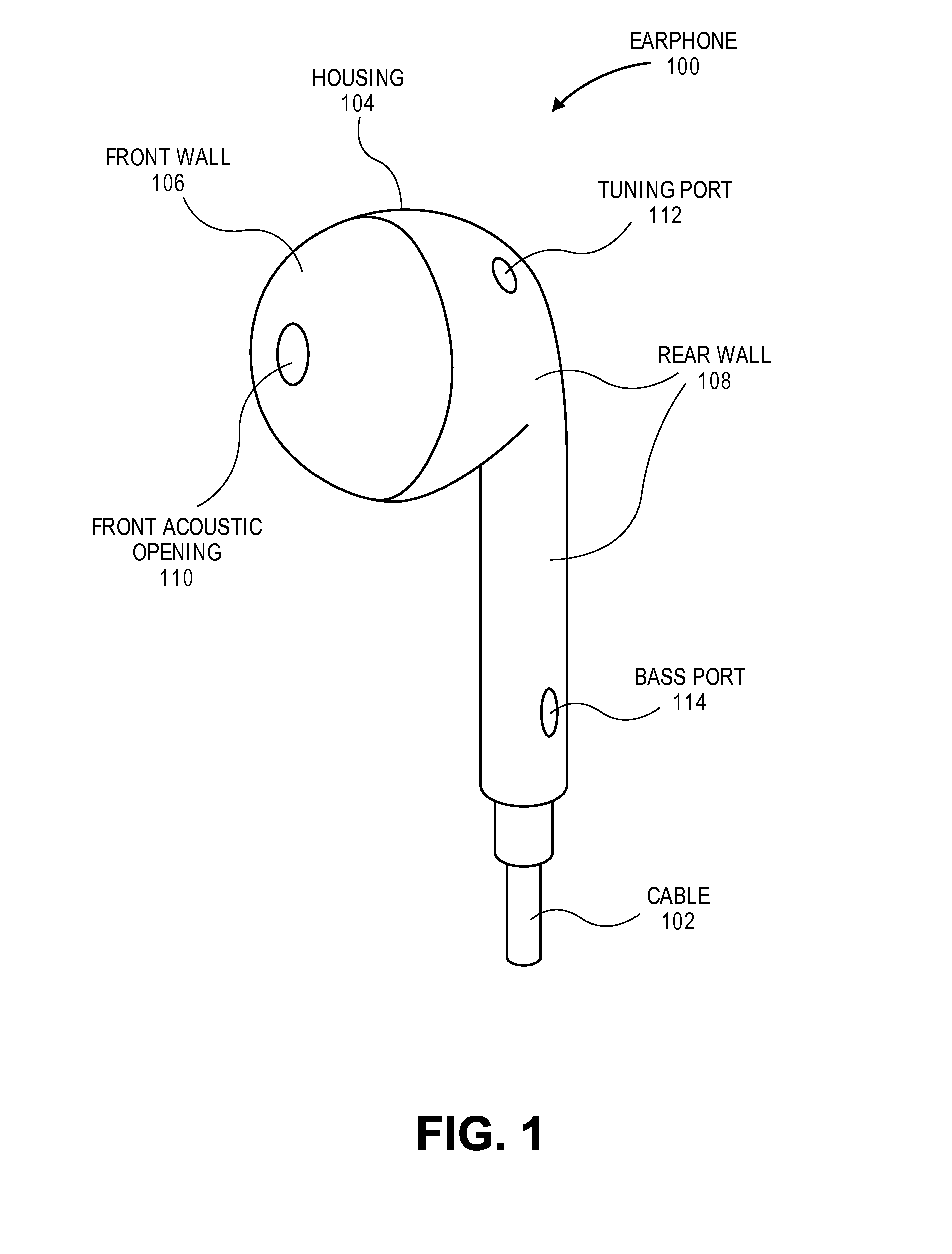 Mass loaded earbud with vent chamber