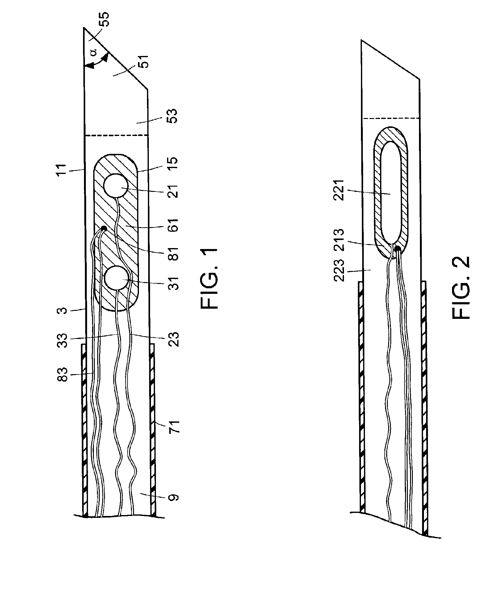 Windowed thermal ablation probe