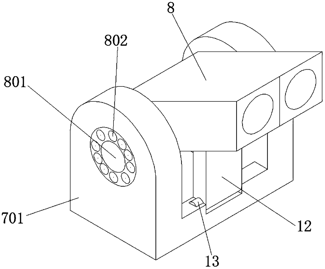 A surface obstacle removing device of slide rail for mine