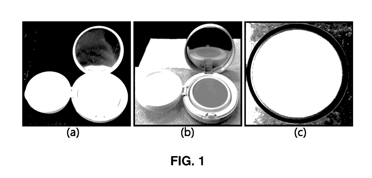 Cosmetic comprising low viscosity cosmetic ingredients