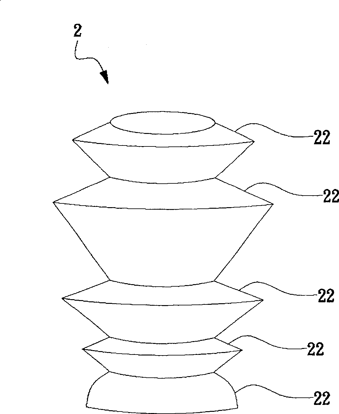 Illuminating source packaging structure