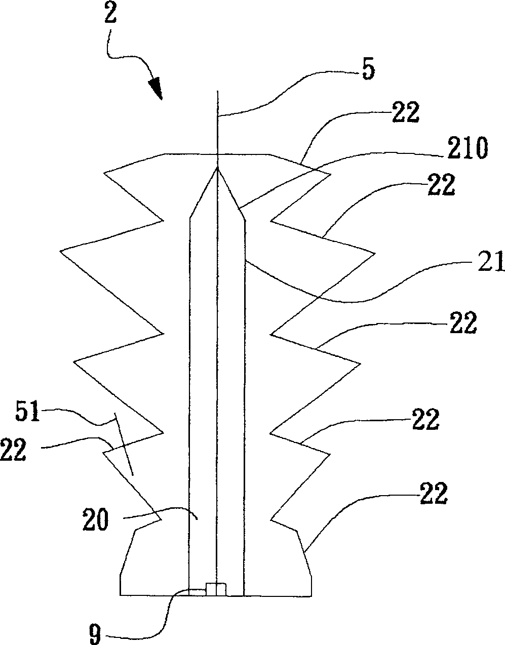 Illuminating source packaging structure