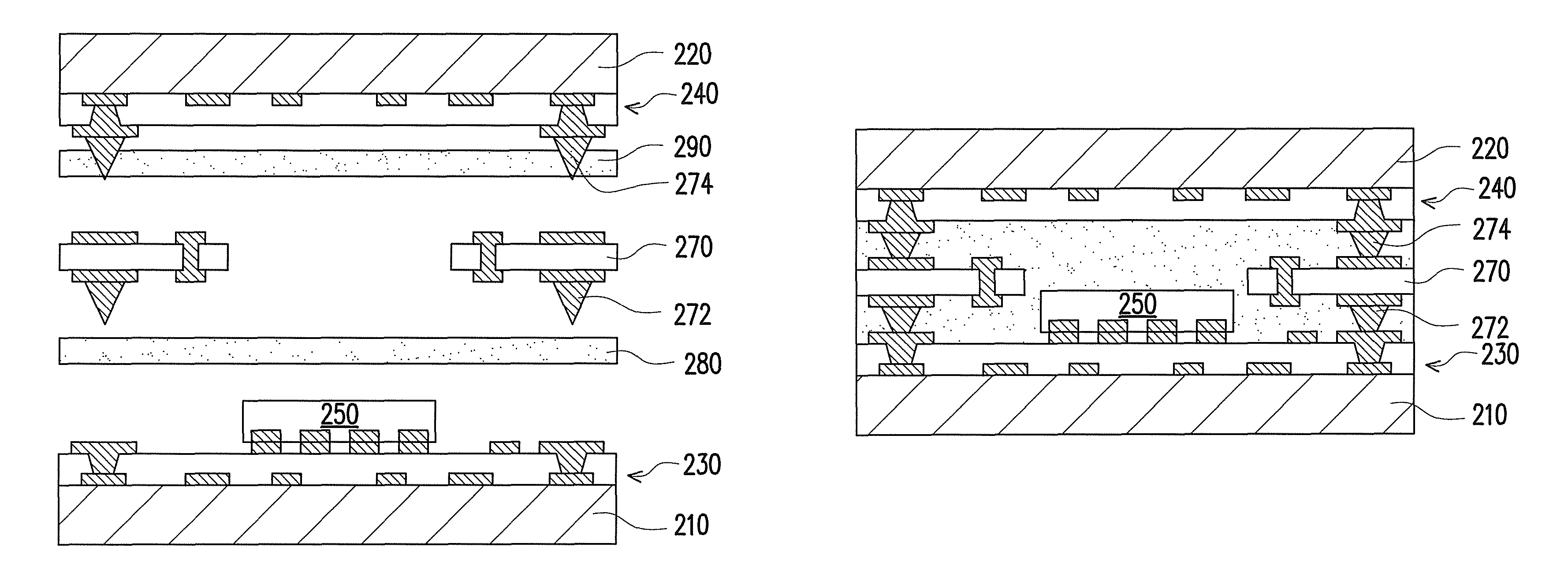 Fabricating method of embedded package structure