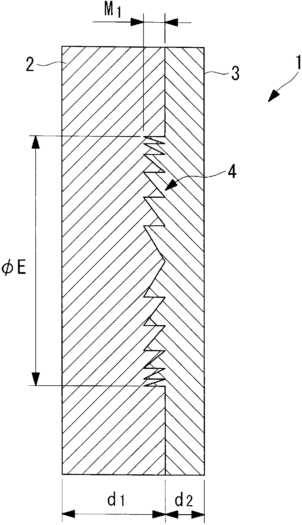 Optical diffraction element and endoscope