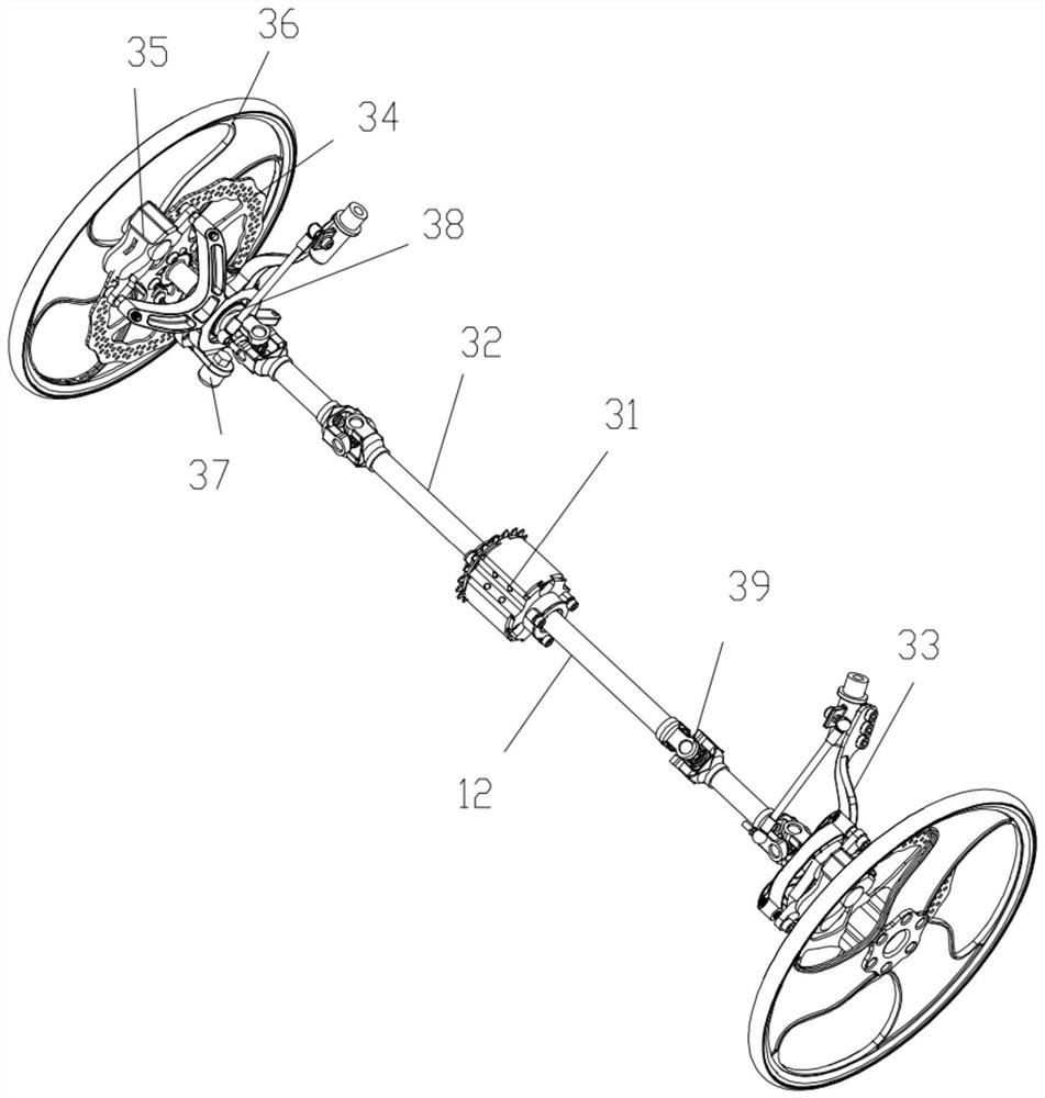 Low-wind-resistance lying type bicycle