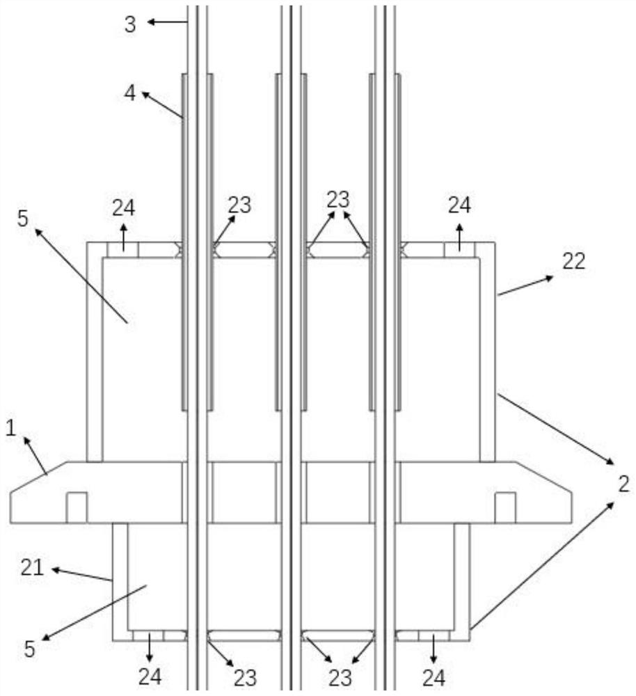 Optical fiber sealing interface device and manufacturing method thereof