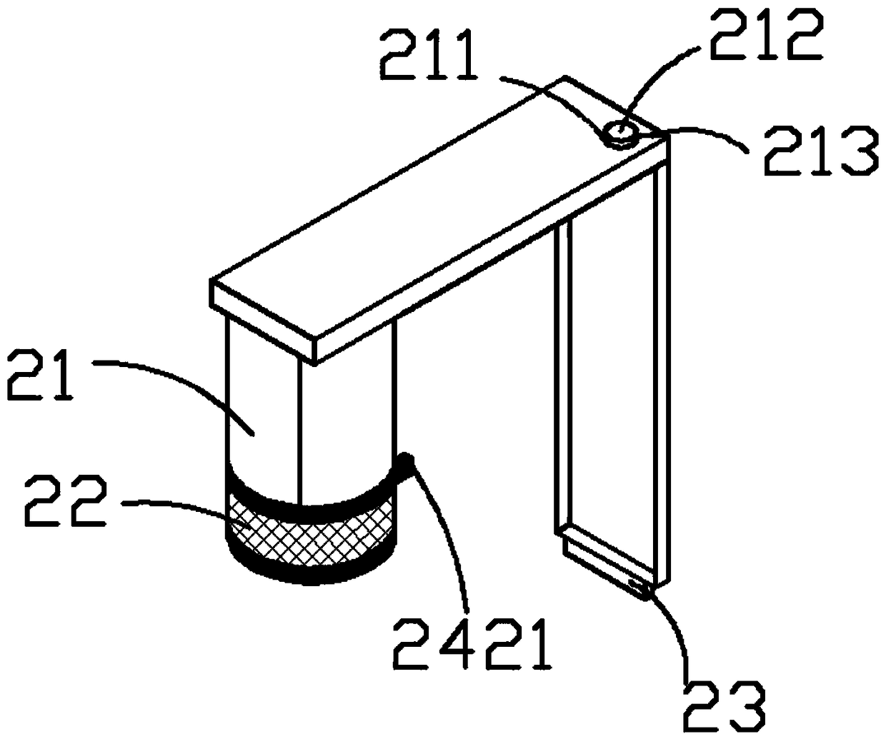 Environmental-friendly folding floor washing machine