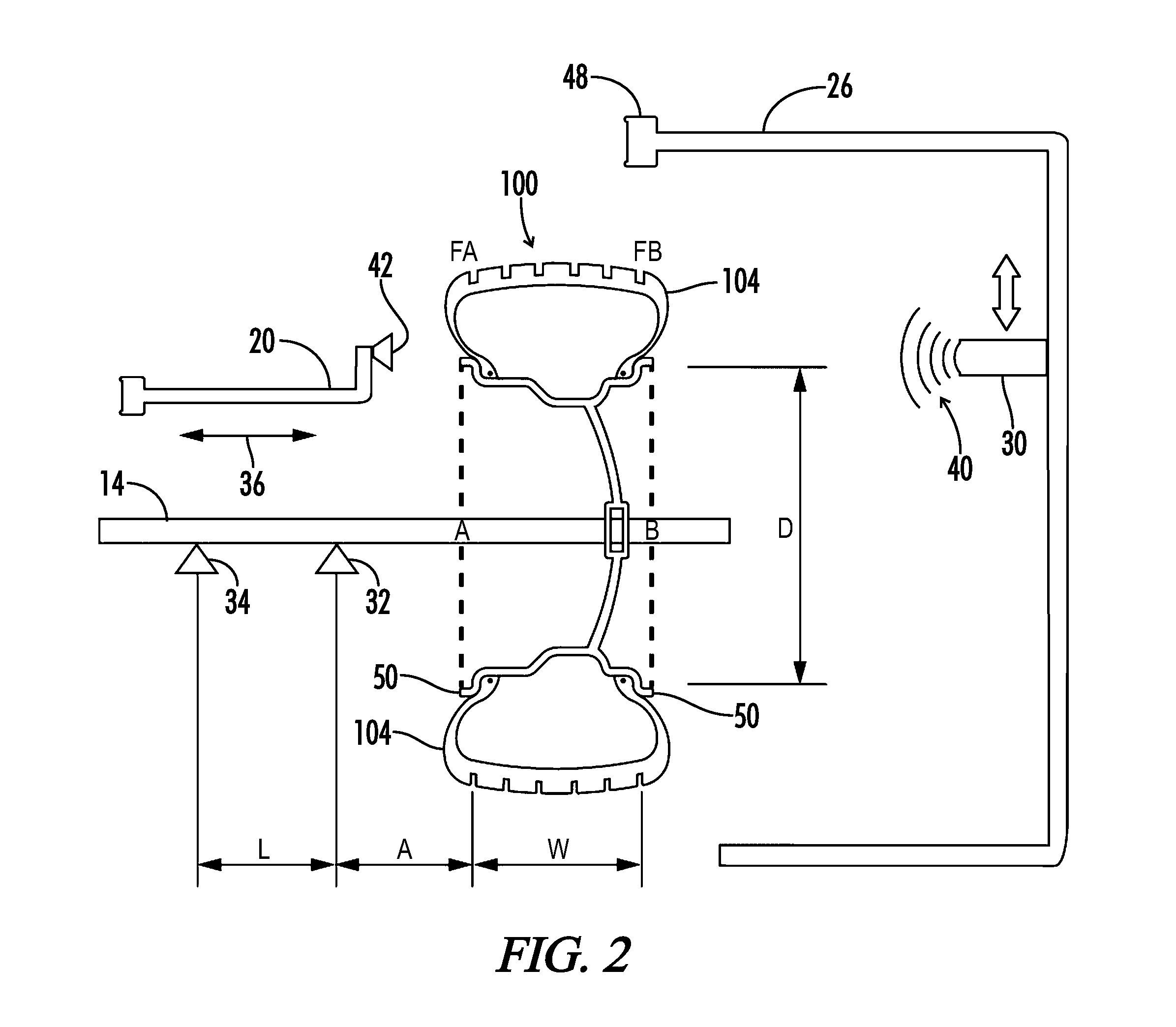 Sonar Method and Apparatus for Determining Material Interfaces in Wheel Servicing Equipment
