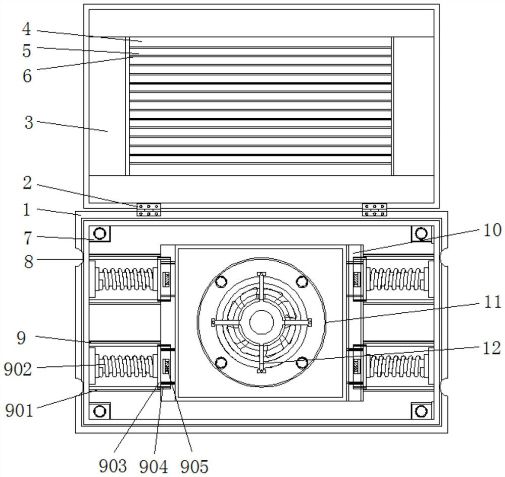 Power supply box with heat dissipation structure