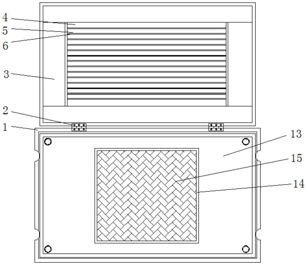 Power supply box with heat dissipation structure