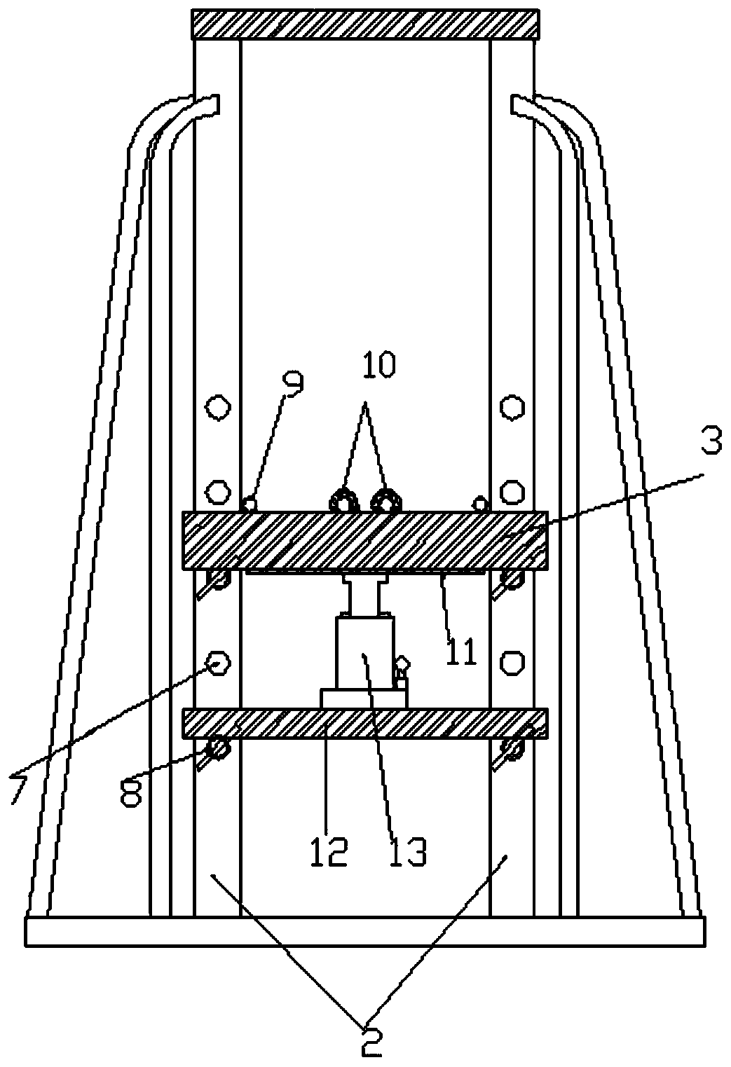 Split and lifting type electrical pay-off device