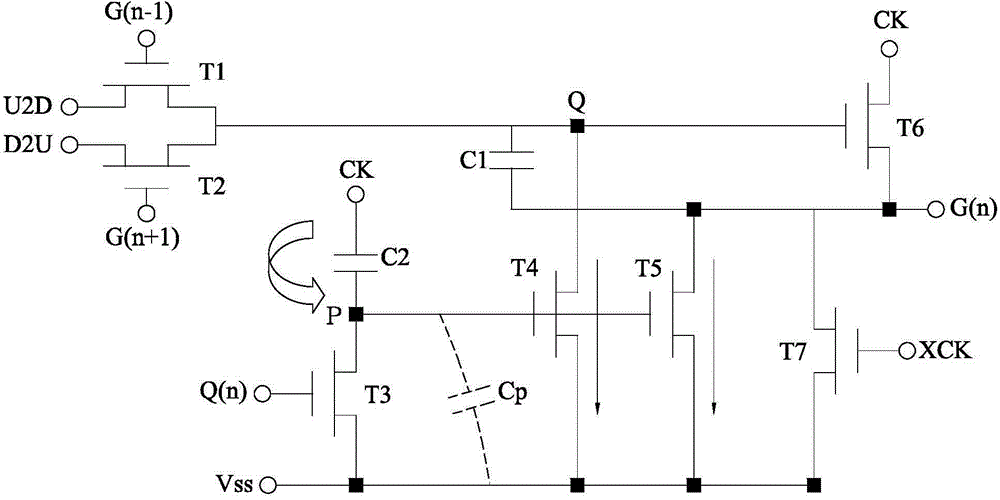 Gate drive circuit capable of enhancing circuit drive ability