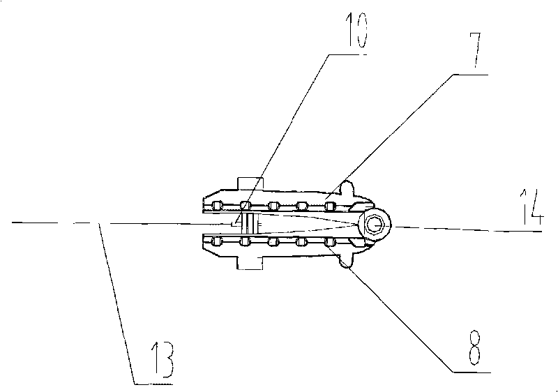 Hinge type large-tonnage anchor device