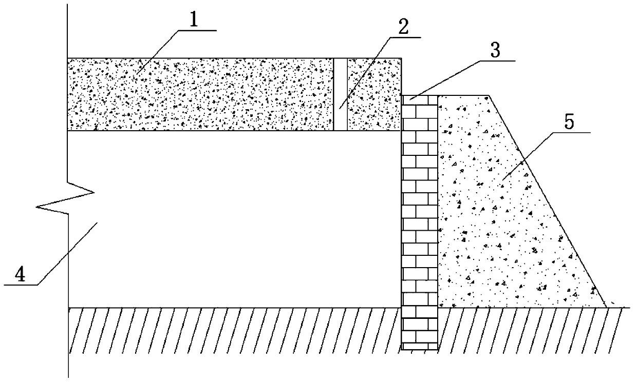 Construction method for filling cave dwelling with self-compacting cement soil