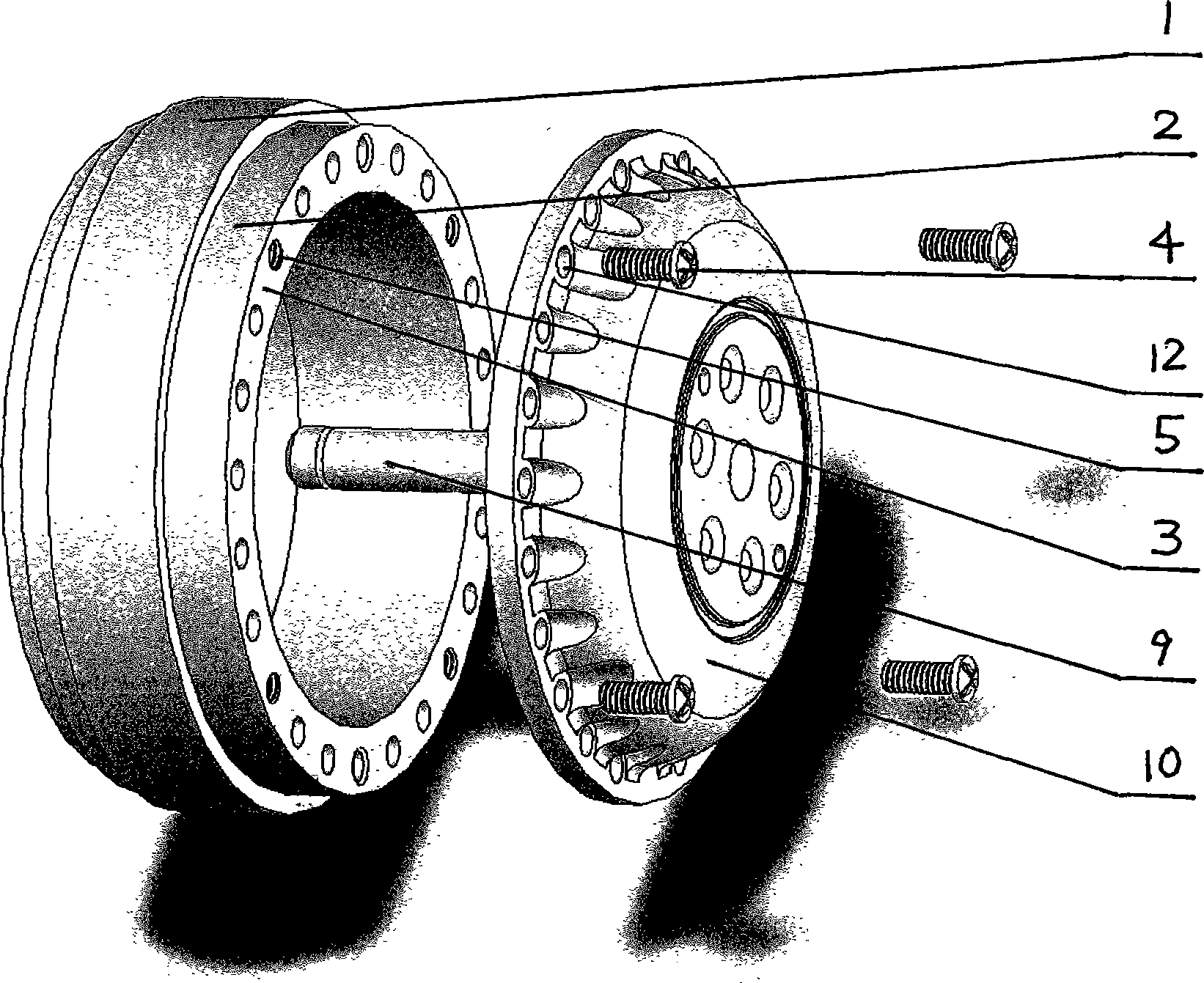 Low-power external rotor alternate current motor