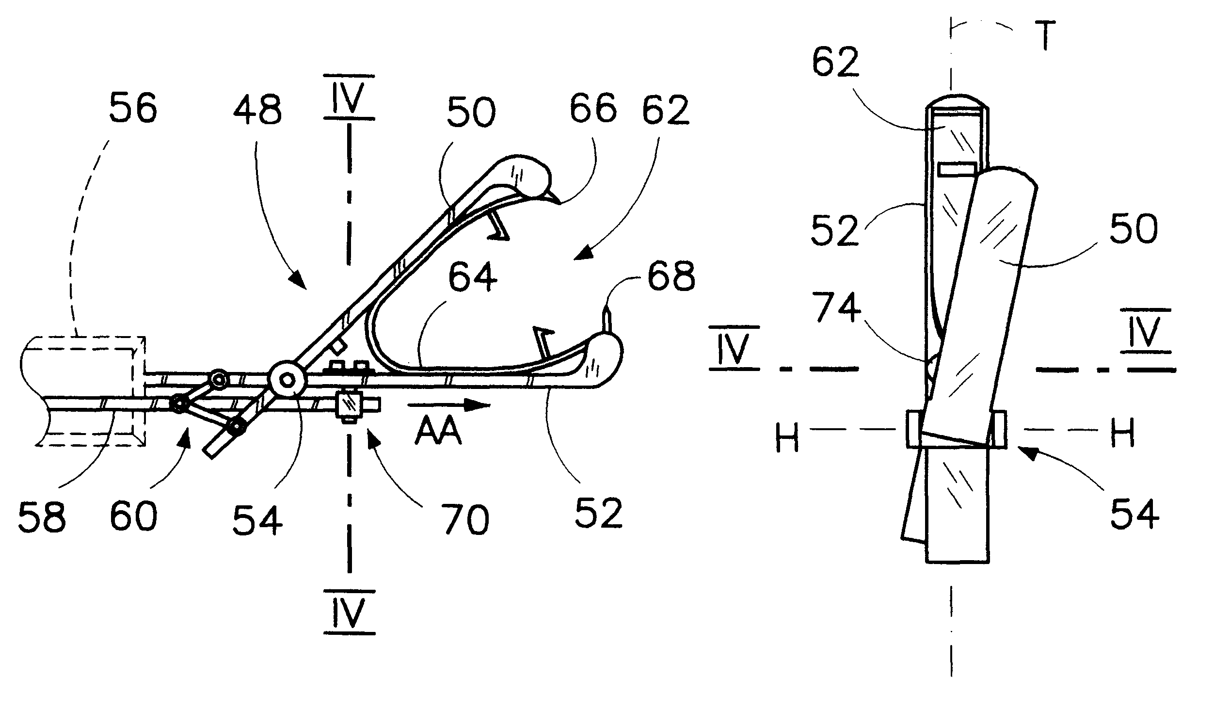 Off-set clamp mechanism and associated method for minimally invasive surgery