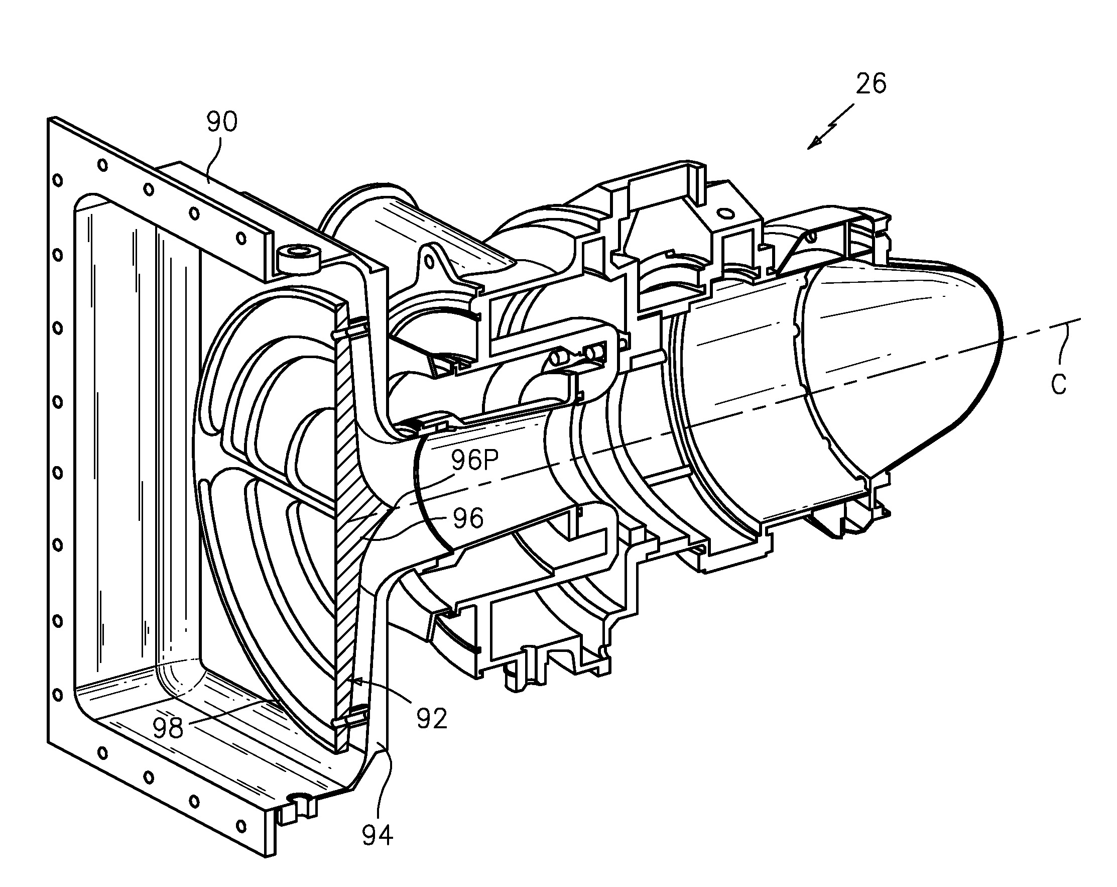 Air cycle machine for an aircraft environmental control system