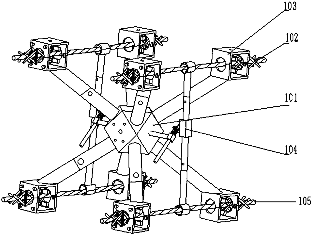 Automatic patrol-inspection and cleaning device for ultrahigh-pressure four-split power line