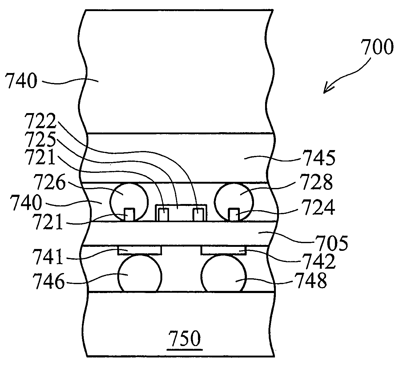 Novel substrate design for semiconductor device