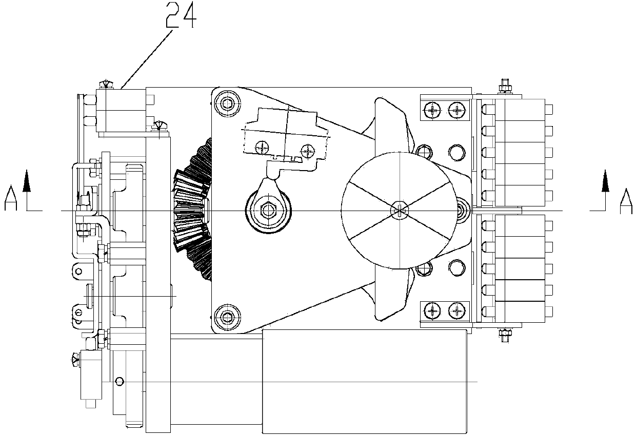 Operating mechanism limiting structure based on magnetic suspension technology