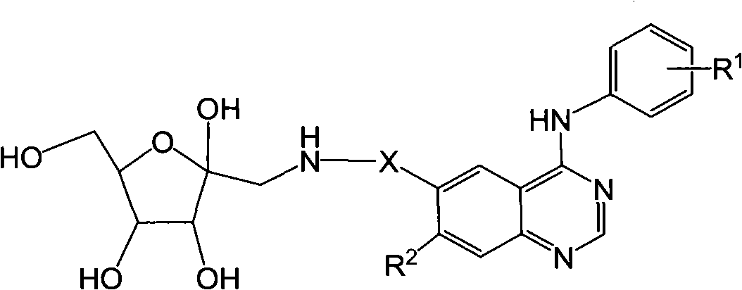 6-fructosamine-4-arylamidoquinazoline derivative and purpose thereof