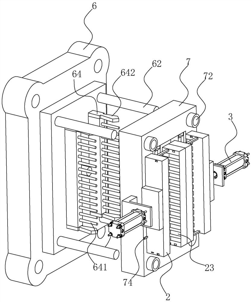 A plastic bottle injection molding machine