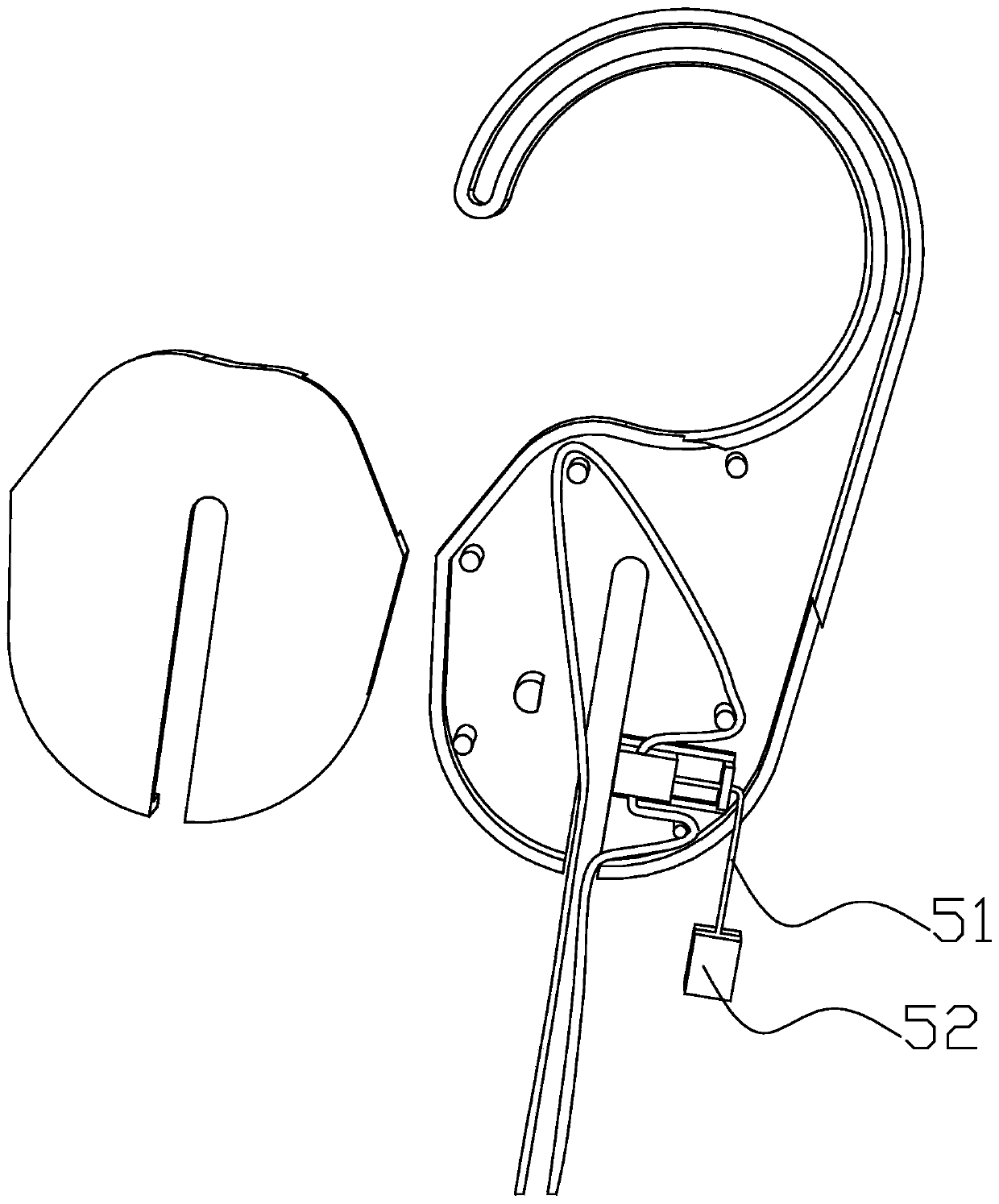 Sliding type delayed clothes hanger lifting device
