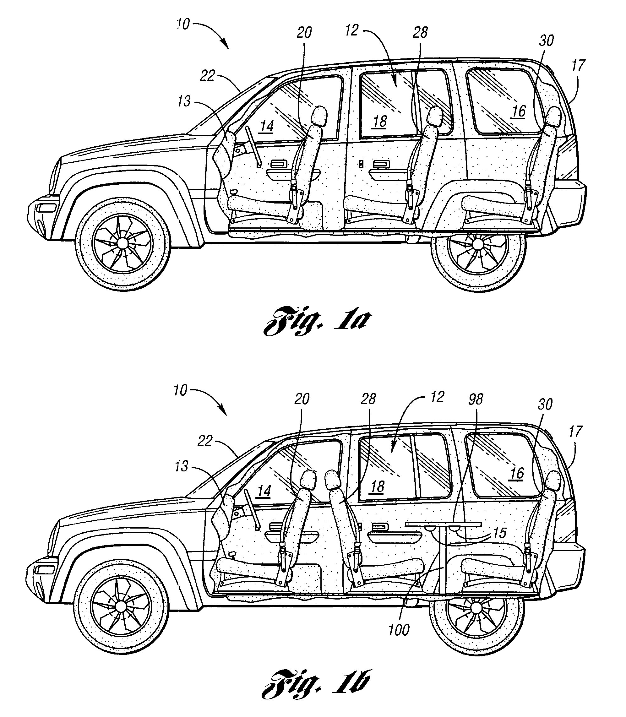 Seat configuration system for an automotive interior