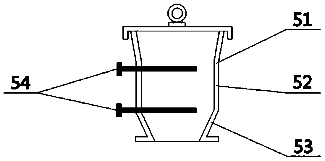 Vertical two-way heating low-rank coal rapid pyrolysis device