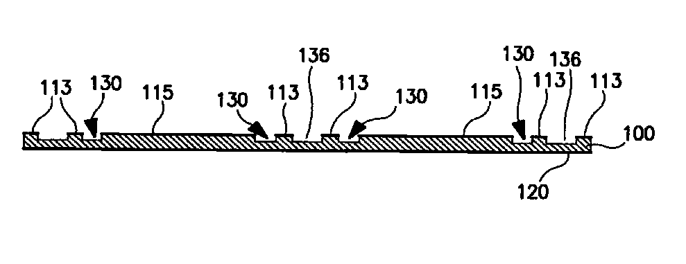 Partially Patterned Lead Frames and Methods of Making and Using the Same in Semiconductor Packaging