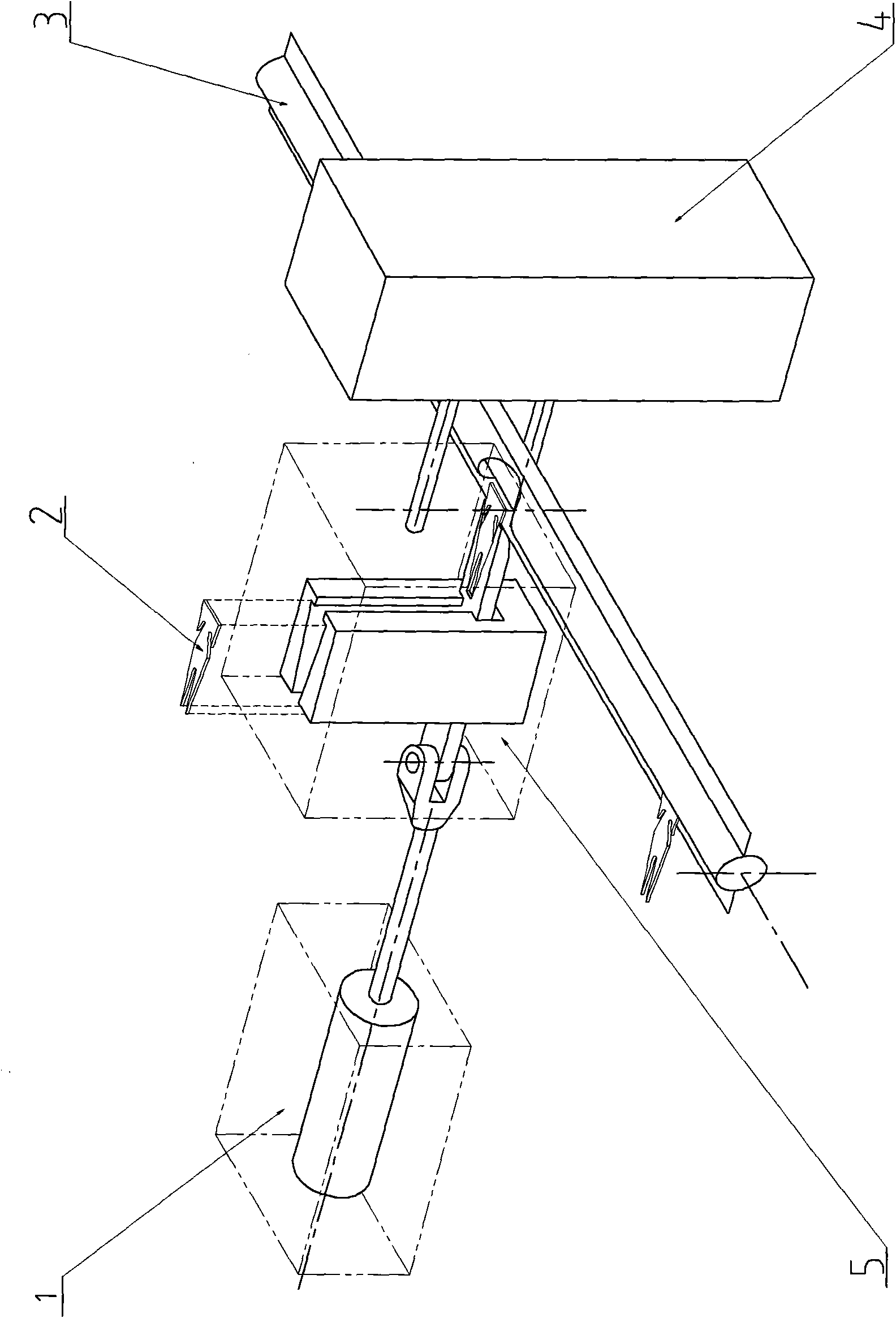 Automatic feeding device of thin type sheet iron piece