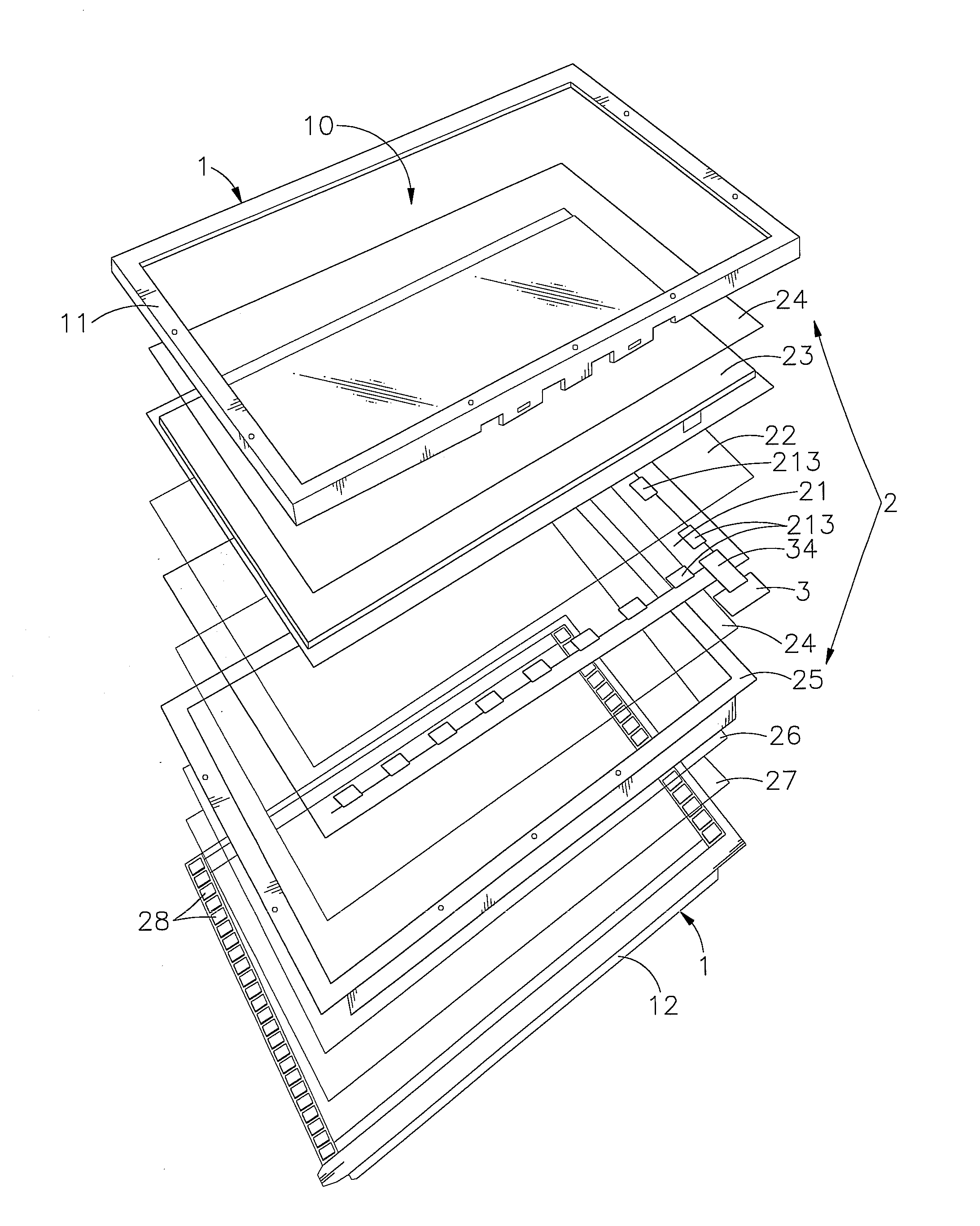 Display panel with network communication function