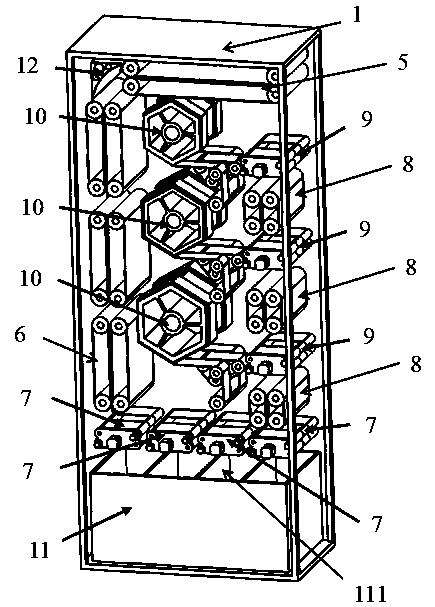 Banknote processing module structure of self-service transaction equipment and processing method thereof